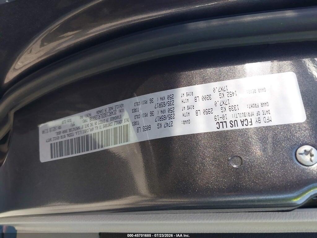 2C4RC1BG5LR126038 2020 CHRYSLER PACIFICA photo no. 9