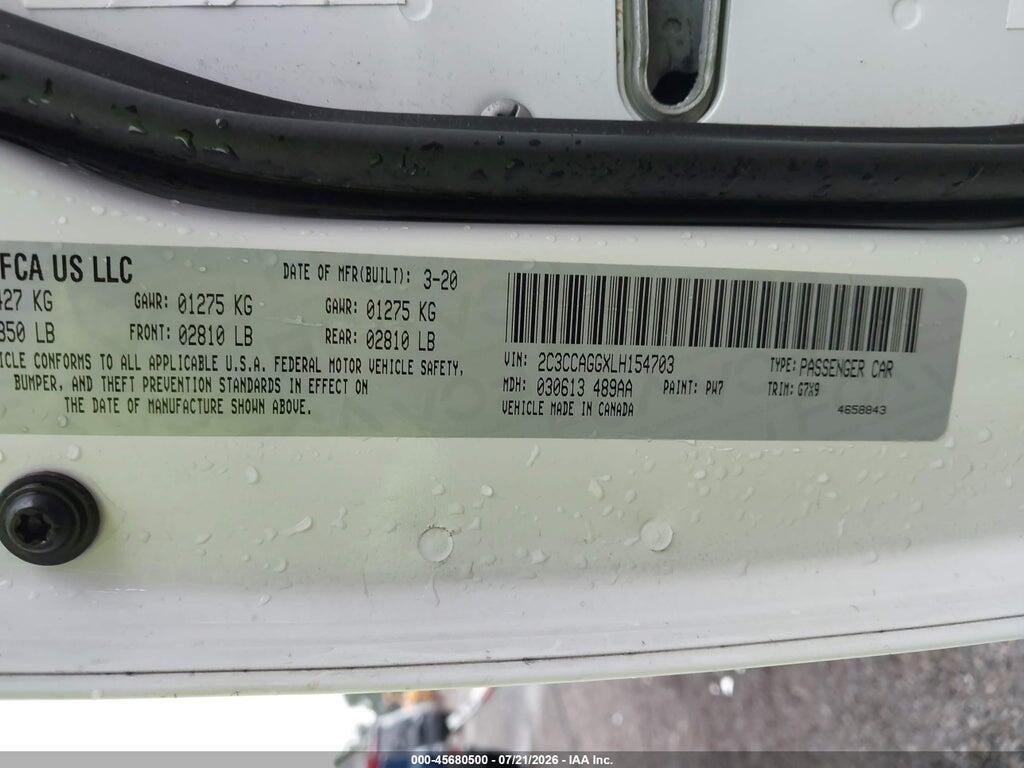 2C3CCAGGXLH154703 2020 CHRYSLER 300 photo no. 9