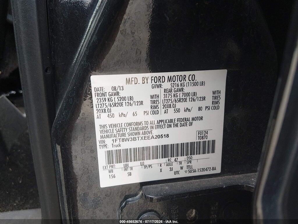 1FT8W3BTXEEA20518 2014 FORD F-350 photo no. 9