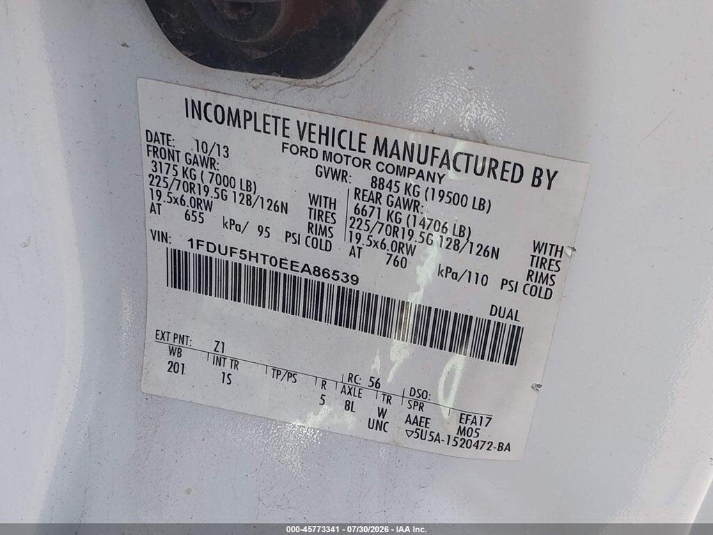 1FDUF5HT0EEA86539 2014 FORD F-550 CHASSIS photo no. 8