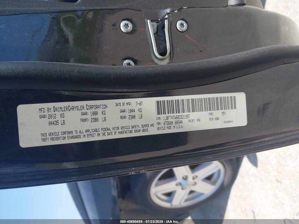 1J8FT47W68D521997 2008 JEEP COMPASS photo no. 9