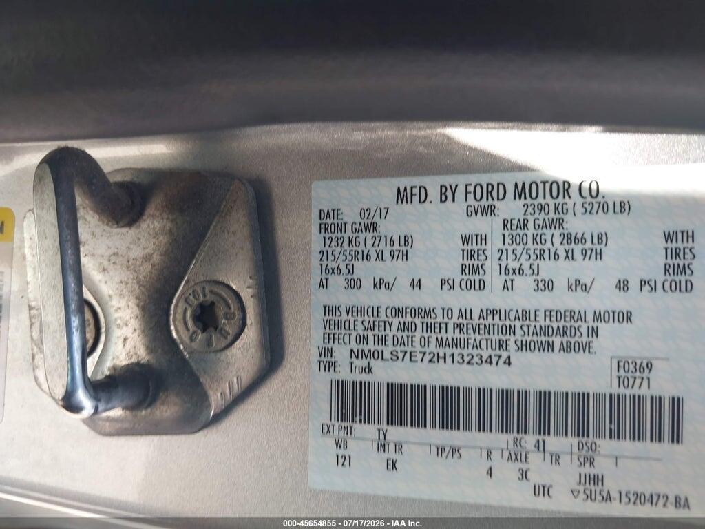 NM0LS7E72H1323474 2017 FORD TRANSIT CONNECT photo no. 9