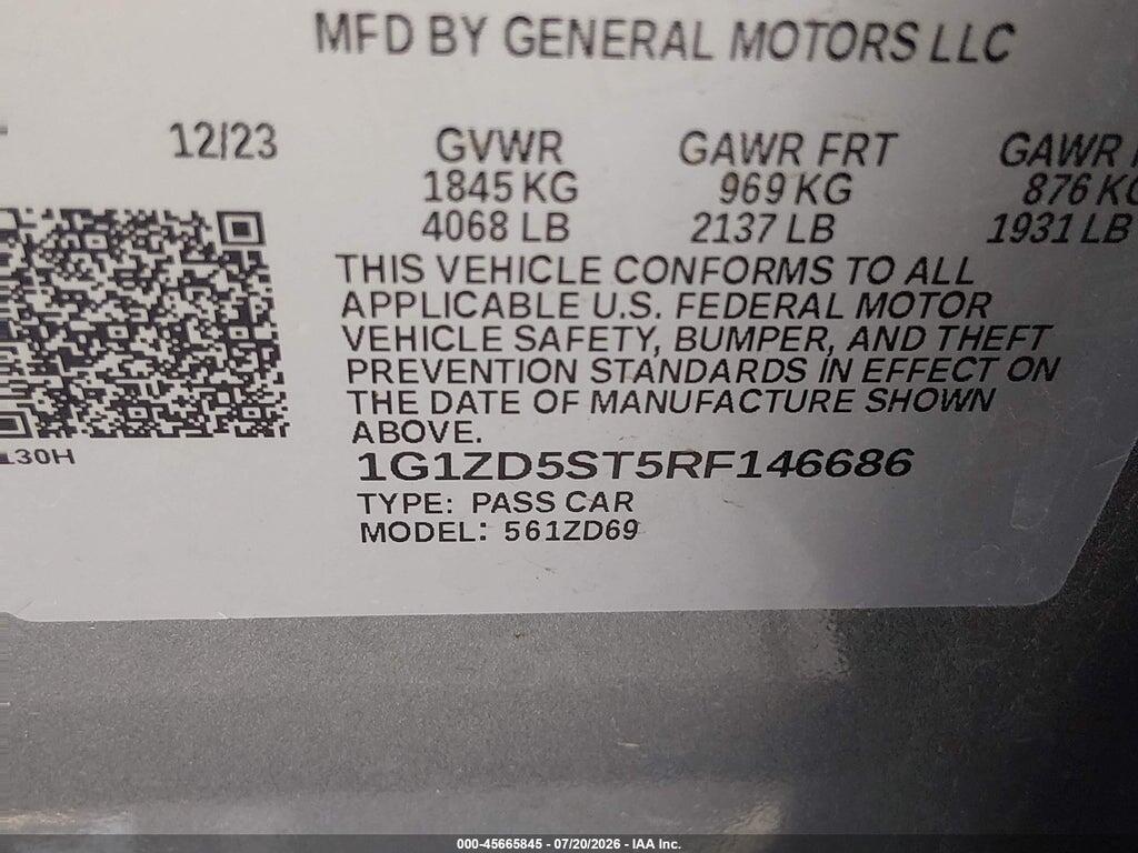 1G1ZD5ST5RF146686 2024 CHEVROLET MALIBU photo no. 9