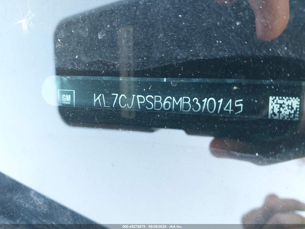 KL7CJPSB6MB310145 2021 CHEVROLET TRAX photo no. 9