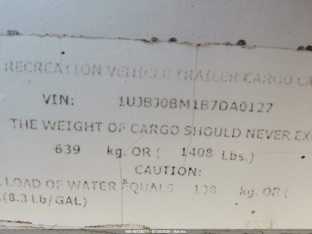 1UJBJ0BM1B7DA0127 2011 JAYCO OTHER photo no. 9
