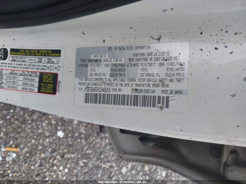 JM3ER2W53A0346918 2010 MAZDA CX-7 photo no. 9