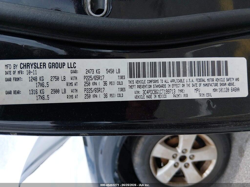 3C4PDCBG1CT199713 2012 DODGE JOURNEY photo no. 9
