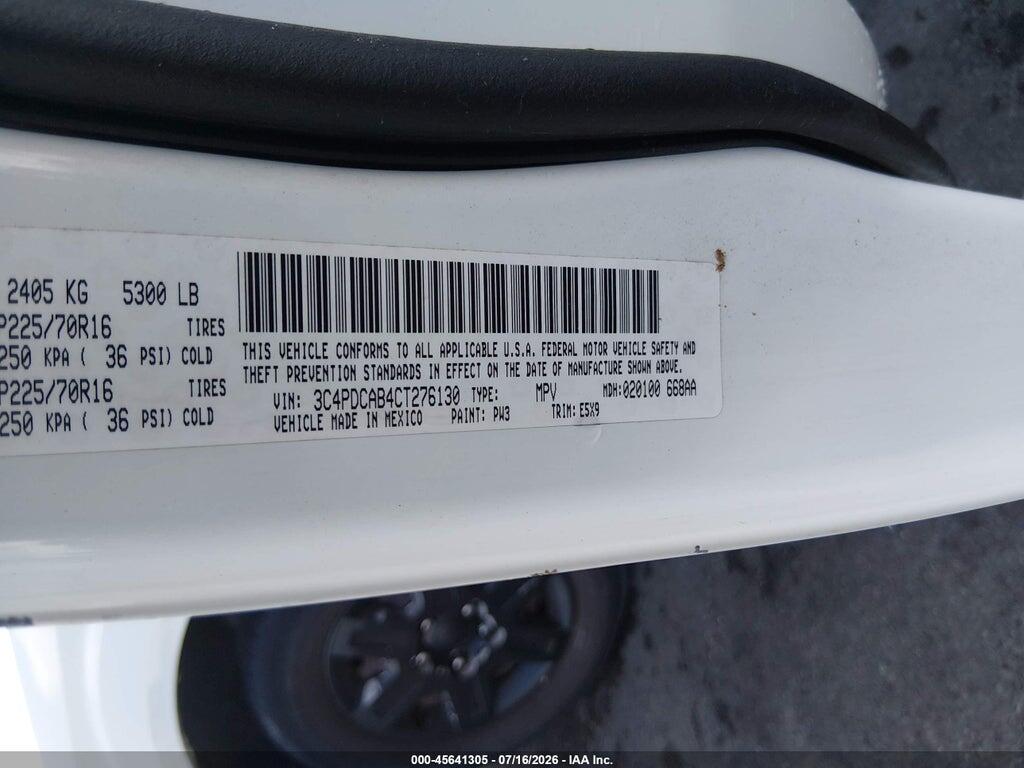 3C4PDCAB4CT276130 2012 DODGE JOURNEY photo no. 9