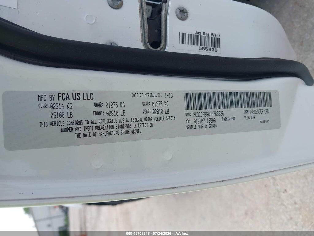 2C3CCABG8FH763526 2015 CHRYSLER 300 photo no. 9