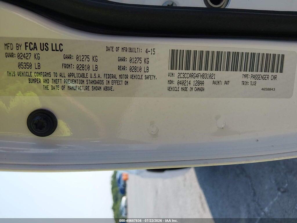 2C3CCARG4FH831021 2015 CHRYSLER 300 photo no. 9