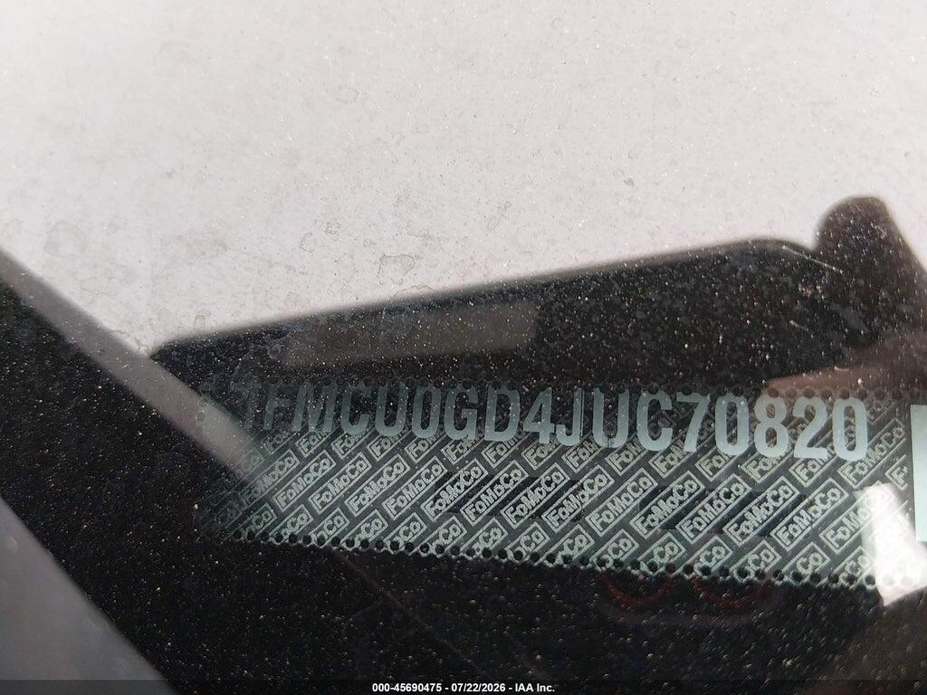 1FMCU0GD4JUC70820 2018 FORD ESCAPE photo no. 9