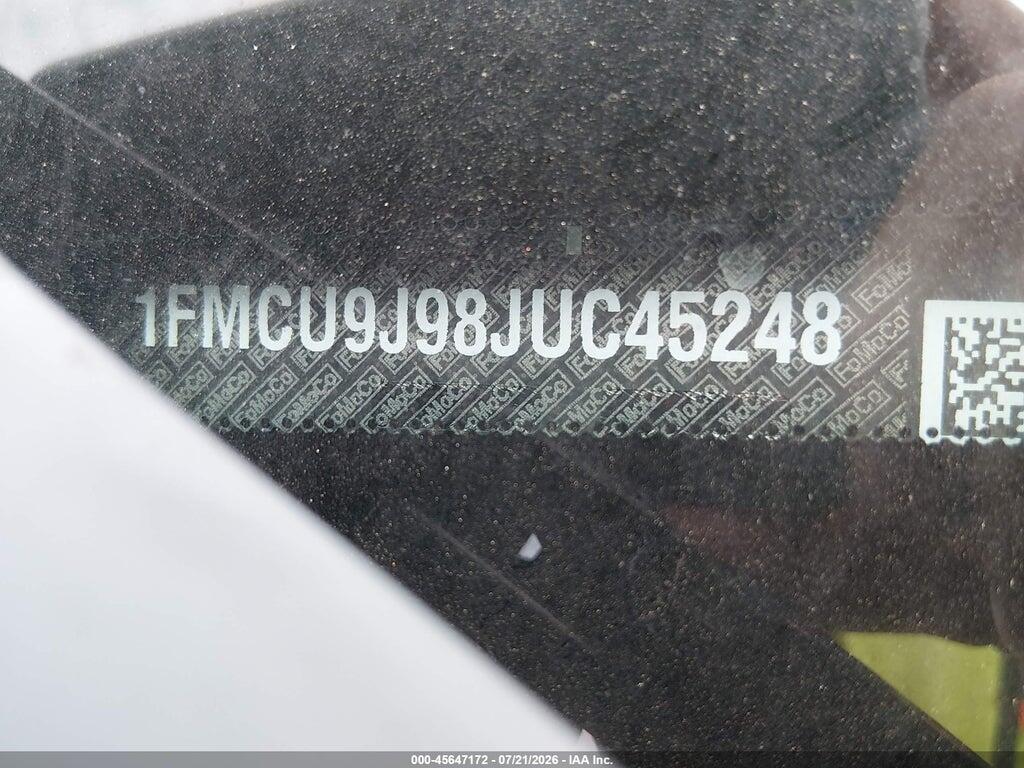 1FMCU9J98JUC45248 2018 FORD ESCAPE photo no. 9