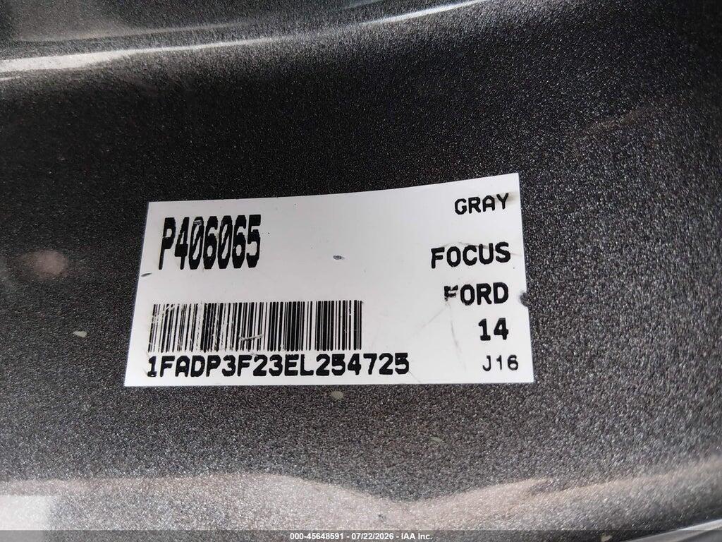 1FADP3F23EL254725 2014 FORD FOCUS photo no. 9