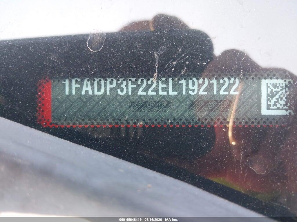 1FADP3F22EL192122 2014 FORD FOCUS photo no. 9