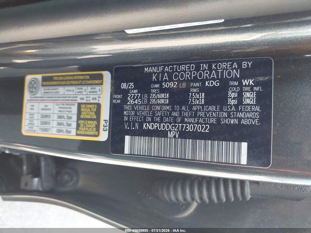 KNDPUDDG2T7307022 2026 KIA SPORTAGE HYBRID photo no. 9