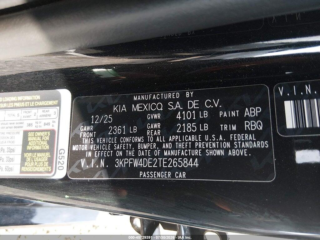 3KPFW4DE2TE265844 2026 KIA K4 photo no. 9