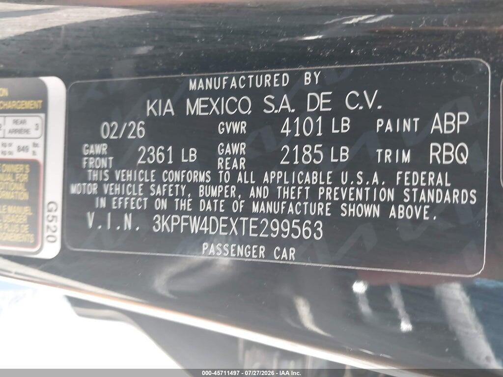3KPFW4DEXTE299563 2026 KIA K4 photo no. 9