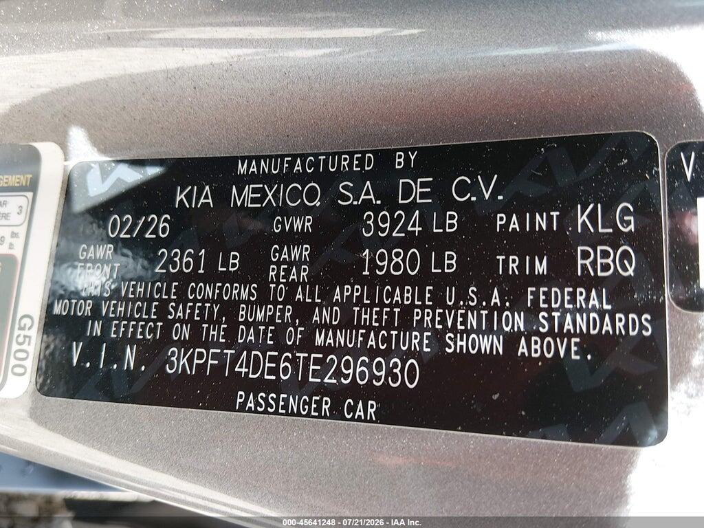 3KPFT4DE6TE296930 2026 KIA K4 photo no. 9