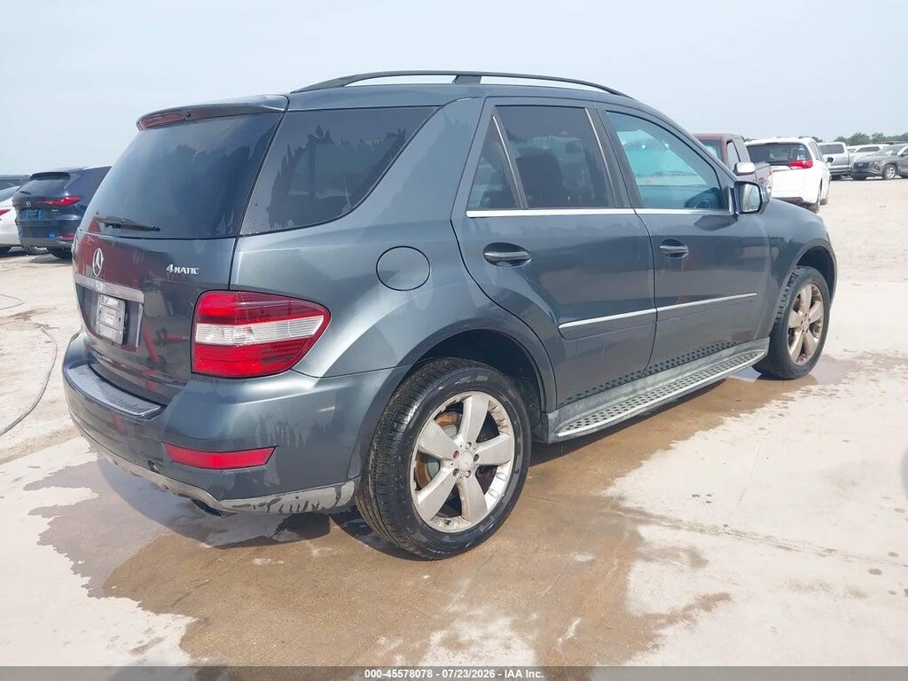 4JGBB8GB1AA595733 2010 MERCEDES-BENZ ML 350 photo no. 4