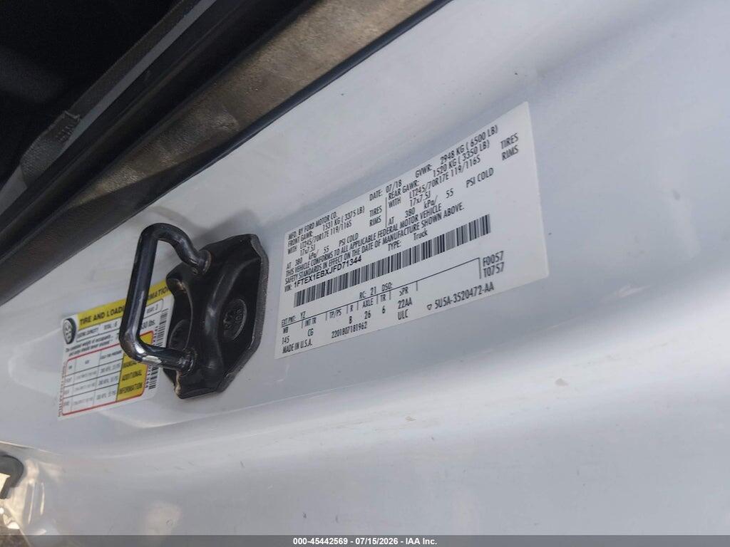 1FTEX1EBXJFD71344 2018 FORD F-150 photo no. 9