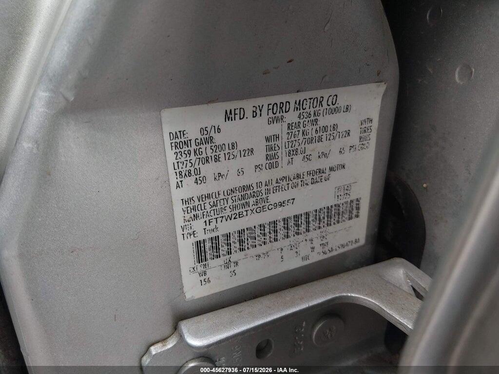 1FT7W2BTXGEC99557 2016 FORD F-250 photo no. 8