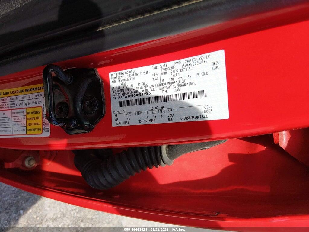 1FTEW1EB6JKE97565 2018 FORD F-150 photo no. 9