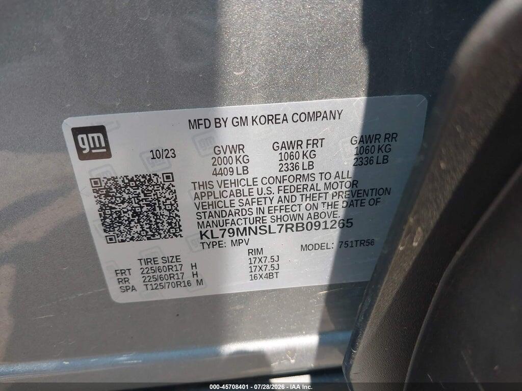 KL79MNSL7RB091265 2024 CHEVROLET TRAILBLAZER photo no. 9