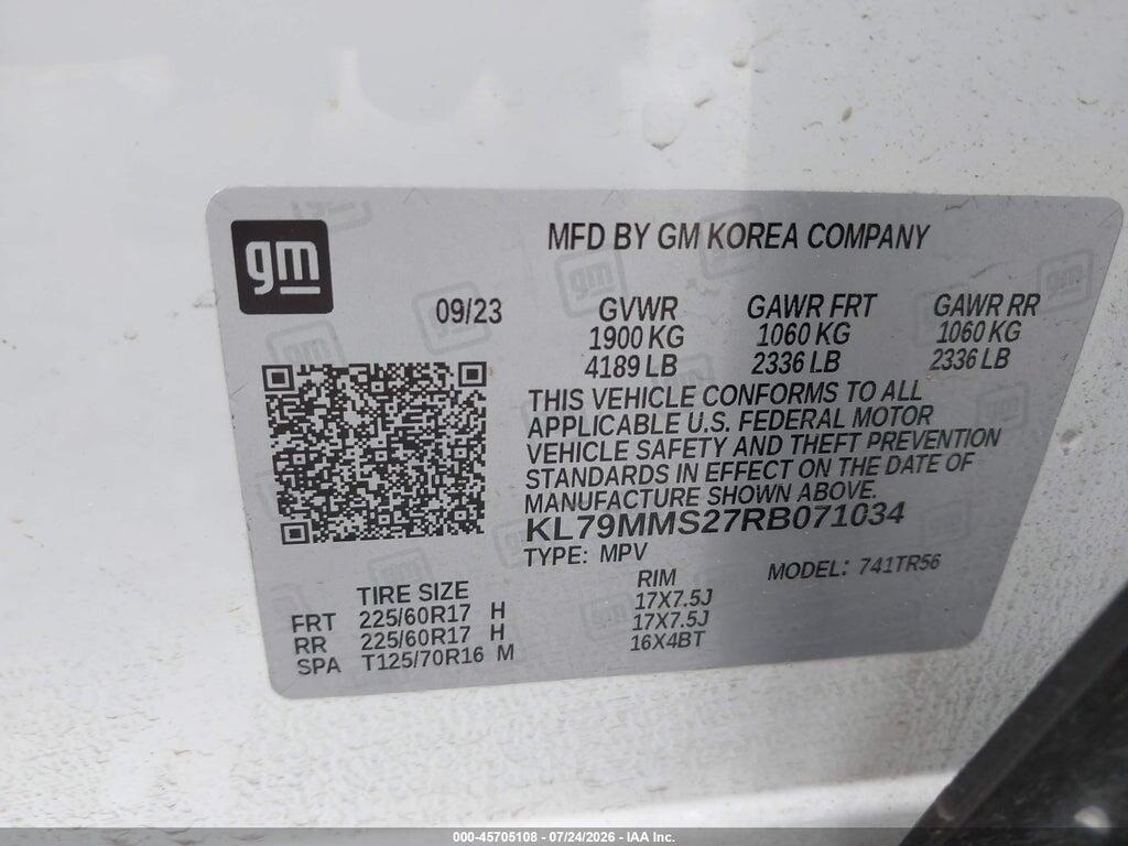 KL79MMS27RB071034 2024 CHEVROLET TRAILBLAZER photo no. 9