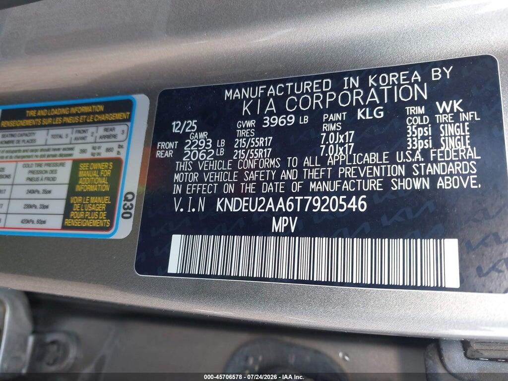 KNDEU2AA6T7920546 2026 KIA SELTOS photo no. 9