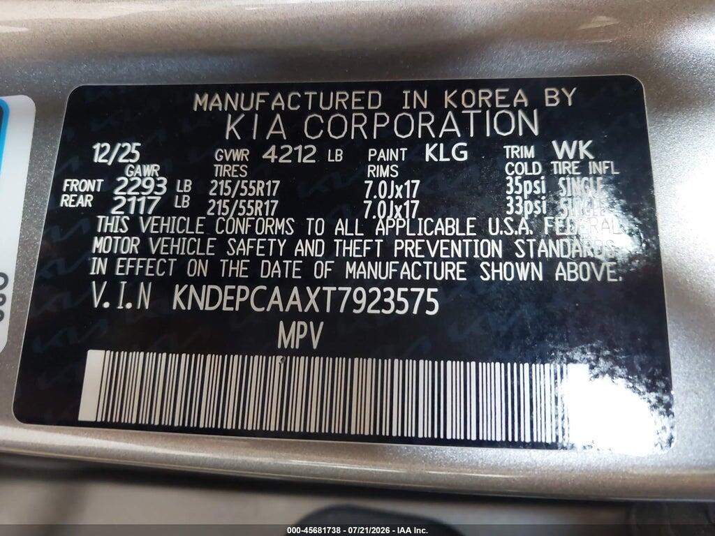 KNDEPCAAXT7923575 2026 KIA SELTOS photo no. 9