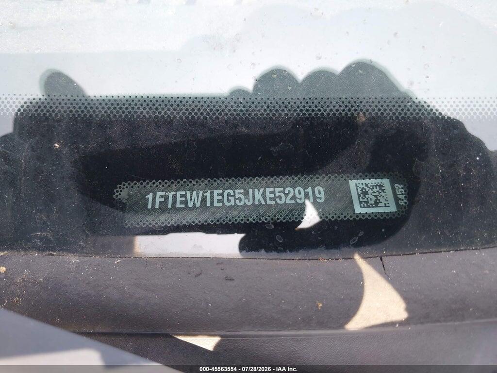1FTEW1EG5JKE52919 2018 FORD F-150 photo no. 9