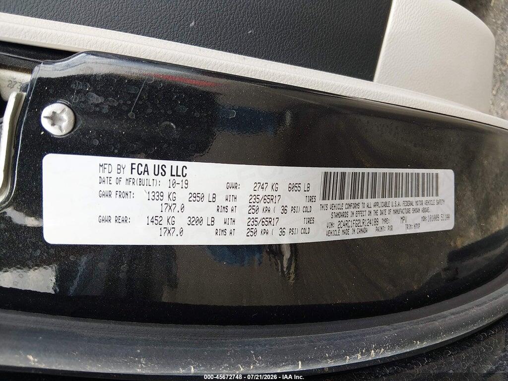 2C4RC1FG2LR124189 2020 CHRYSLER PACIFICA photo no. 9