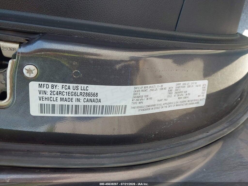 2C4RC1EG6LR286568 2020 CHRYSLER PACIFICA photo no. 9