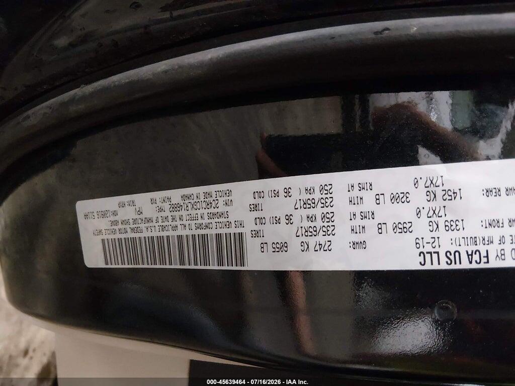 2C4RC1CGXLR146882 2020 CHRYSLER VOYAGER photo no. 9