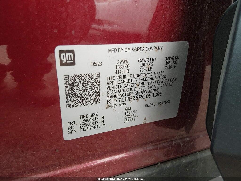 KL77LHE25RC053395 2024 CHEVROLET TRAX photo no. 9