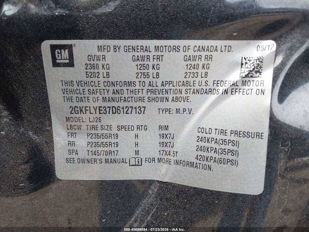 2GKFLYE37D6127137 2013 GMC TERRAIN photo no. 9