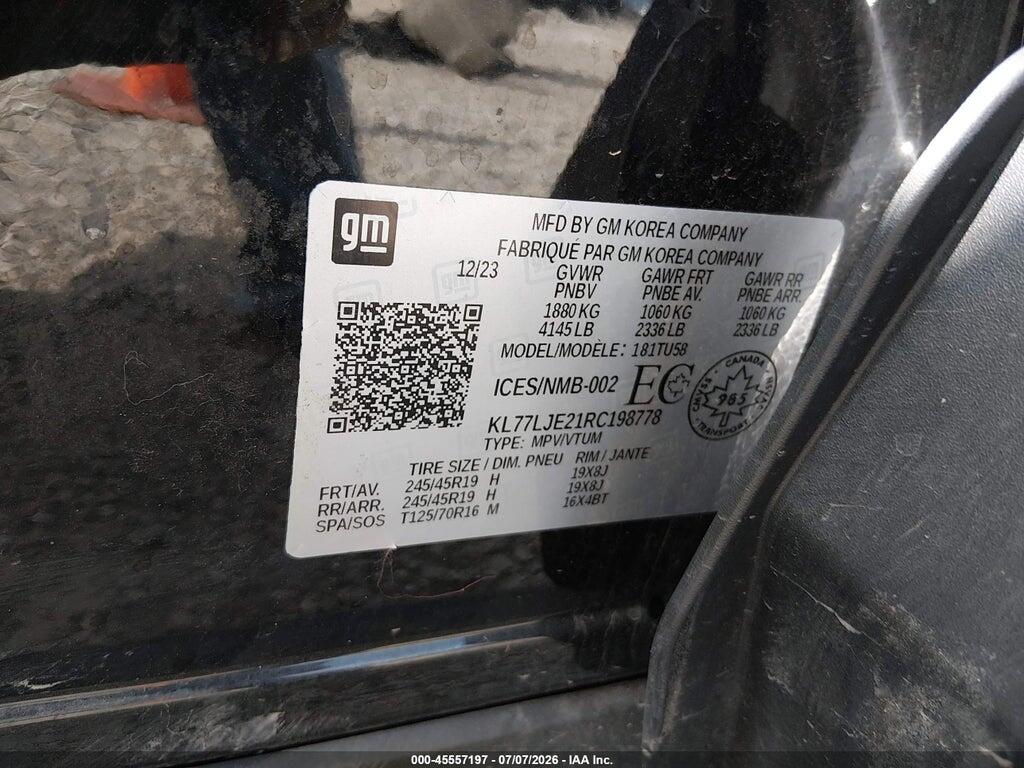 KL77LJE21RC198778 2024 CHEVROLET TRAX photo no. 9