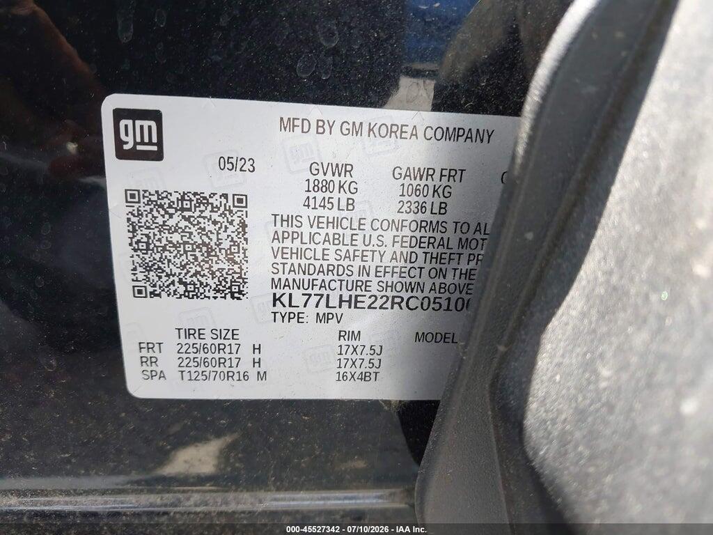 KL77LHE22RC051068 2024 CHEVROLET TRAX photo no. 9