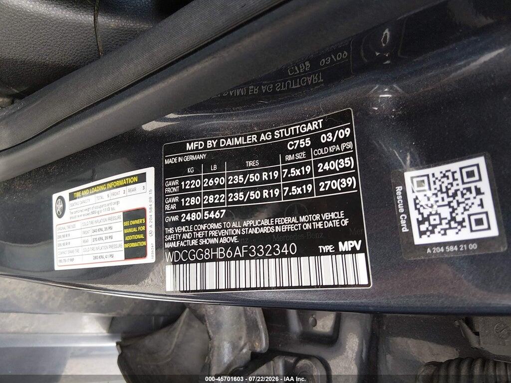 WDCGG8HB6AF332340 2010 MERCEDES-BENZ GLK 350 photo no. 9