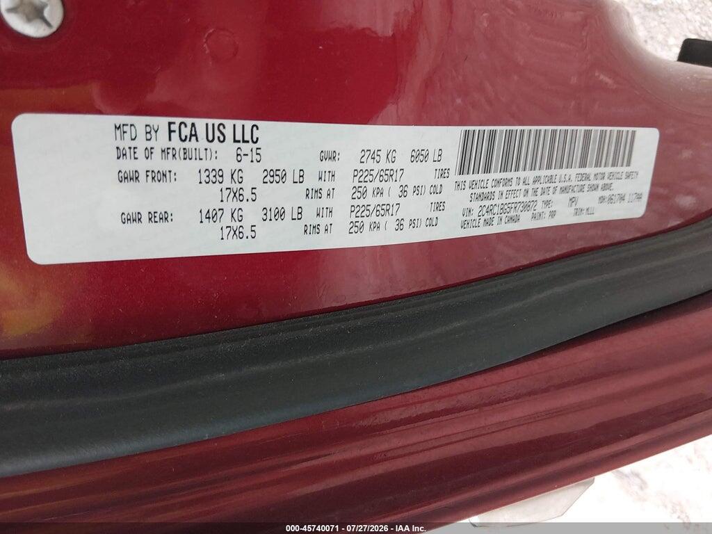 2C4RC1BG5FR730872 2015 CHRYSLER TOWN & COUNTRY photo no. 9