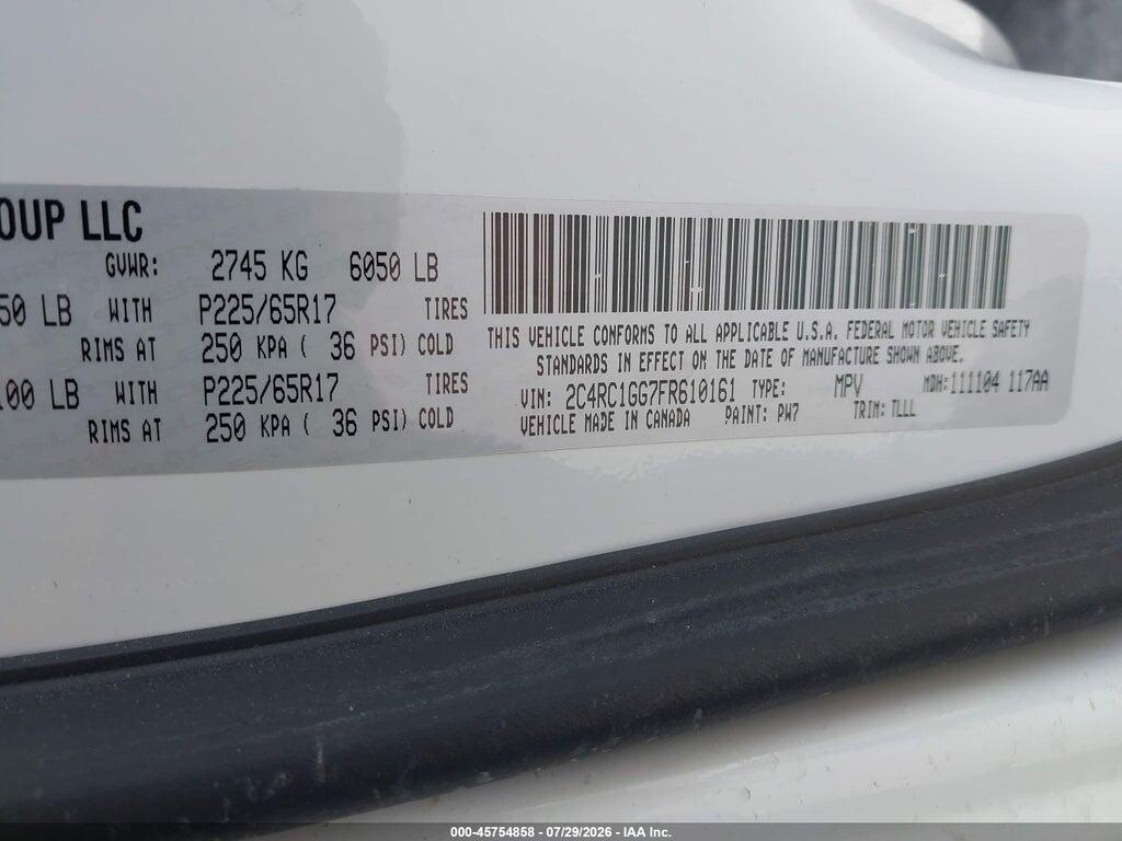 2C4RC1GG7FR610161 2015 CHRYSLER TOWN & COUNTRY photo no. 9