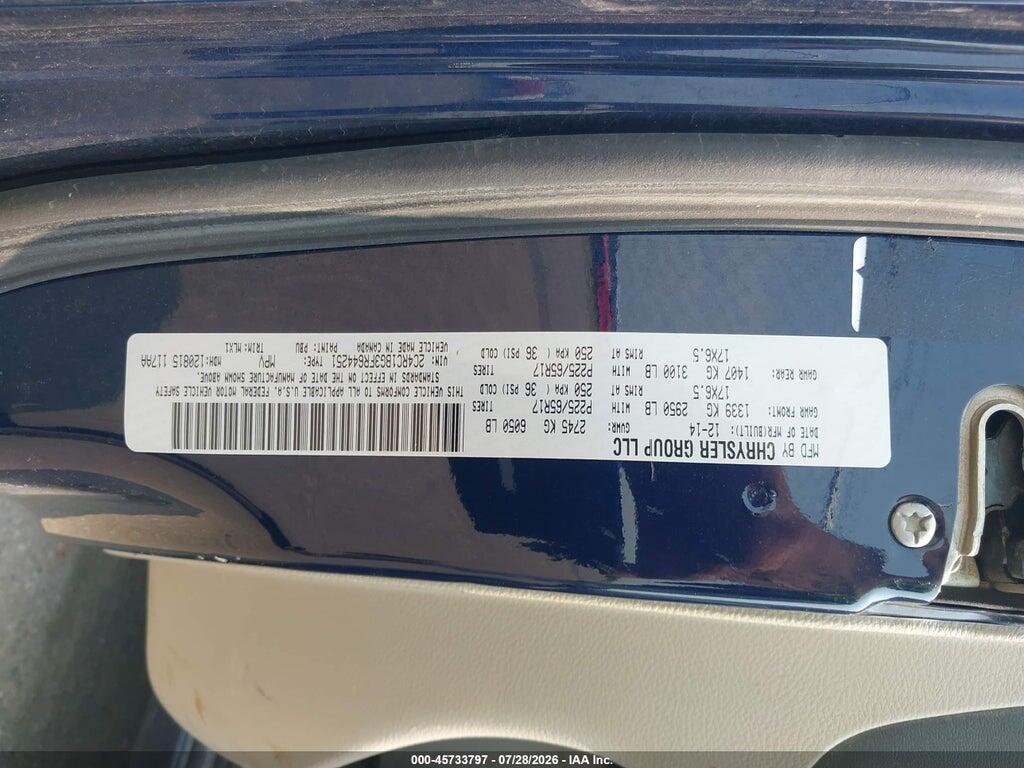 2C4RC1BG3FR644251 2015 CHRYSLER TOWN & COUNTRY photo no. 9