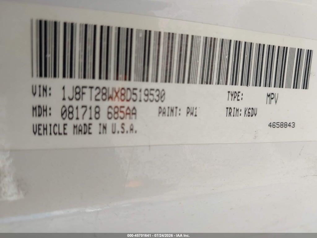 1J8FT28038D775987 2008 JEEP PATRIOT photo no. 9