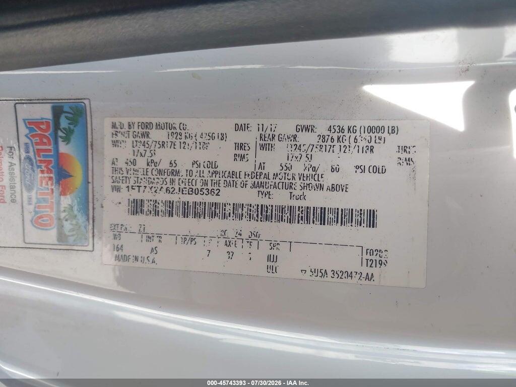 1FT7X2A62JEB05362 2018 FORD F-250 photo no. 4