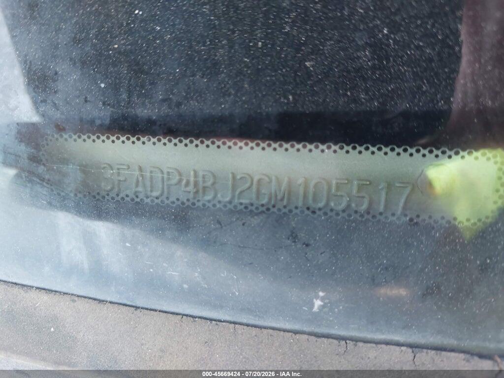 3FADP4BJ2GM105517 2016 FORD FIESTA photo no. 9