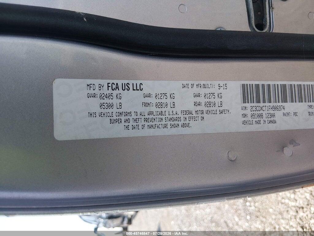 2C3CDXCT1FH906974 2015 DODGE CHARGER photo no. 9
