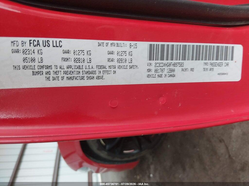2C3CDXHG0FH897583 2015 DODGE CHARGER photo no. 9