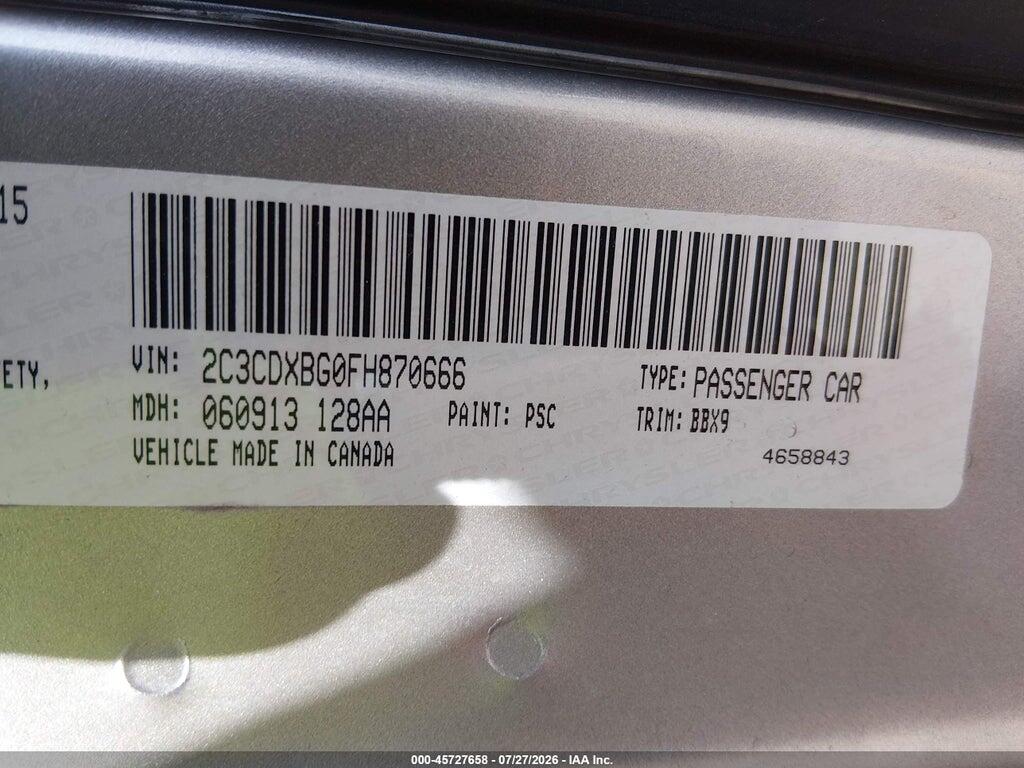 2C3CDXBG0FH870666 2015 DODGE CHARGER photo no. 9