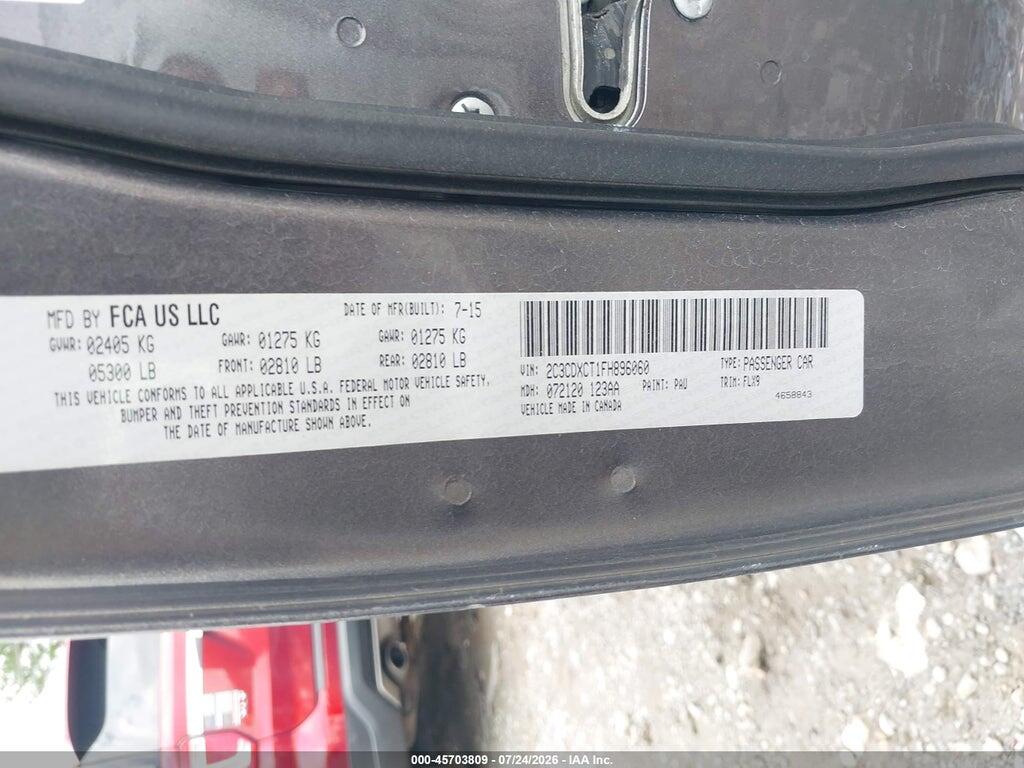 2C3CDXCT1FH896060 2015 DODGE CHARGER photo no. 9