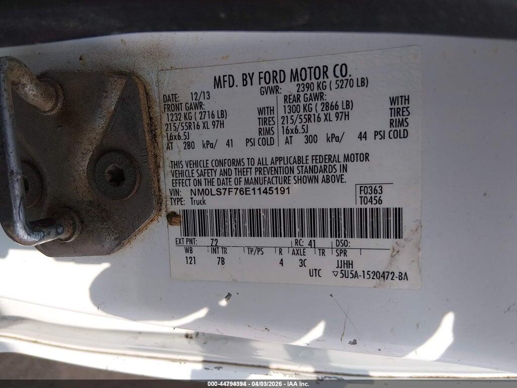 NM0LS7F76E1145191 2014 FORD TRANSIT CONNECT photo no. 9